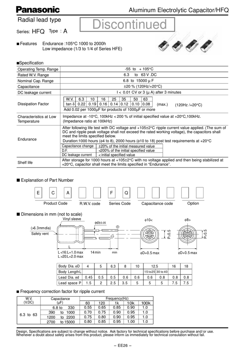 Panasonic HFQ EE26 specification