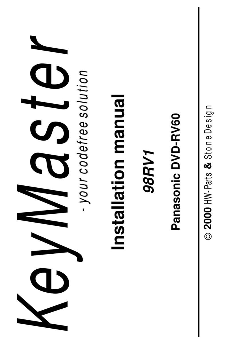 StoneDesign DVD-RV60 98RV1 installation manual