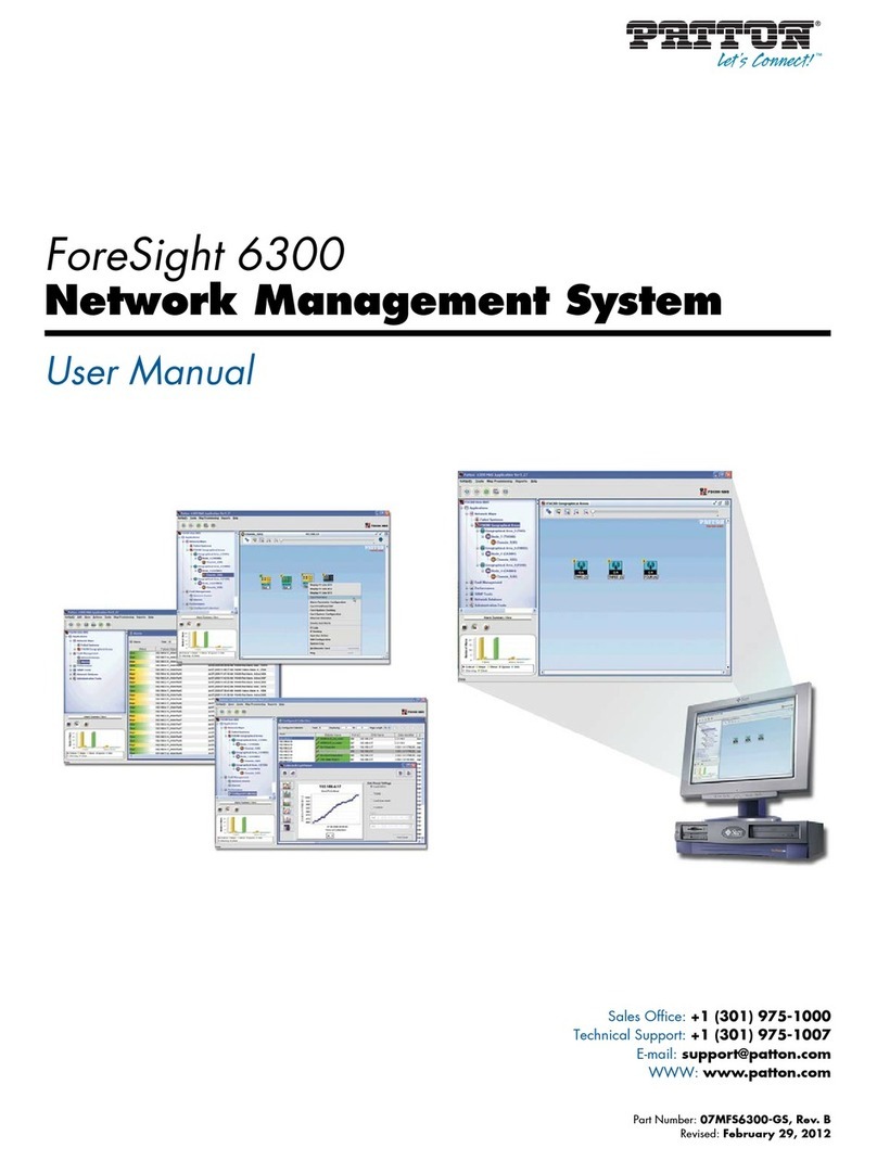 Patton electronics FORESIGHT 6300 User manual