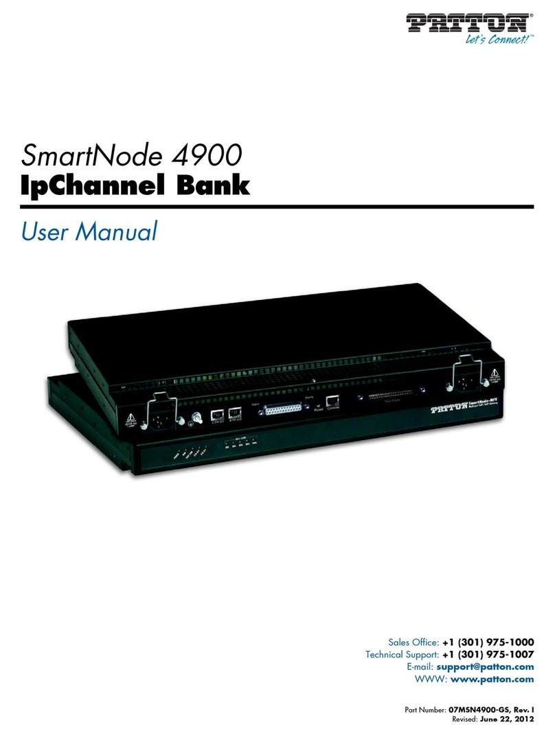 Patton electronics SMARTNODE 4900 User manual