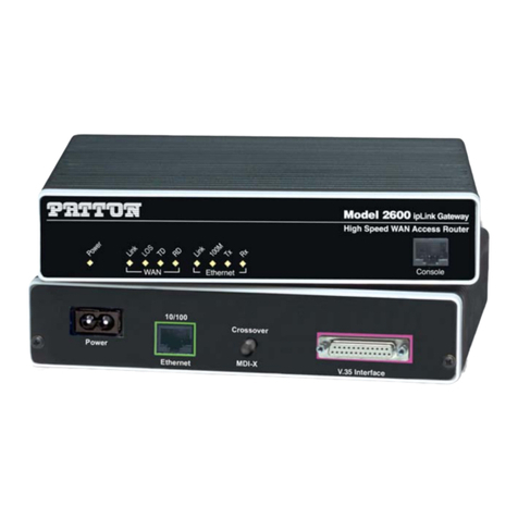 Patton electronics Patton IPLink 2603 Getting started guide