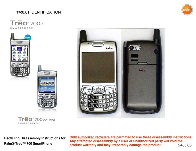 Palm Treo 700p Installation instructions