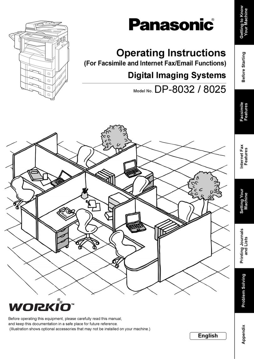 Panasonic DP-8025 User manual