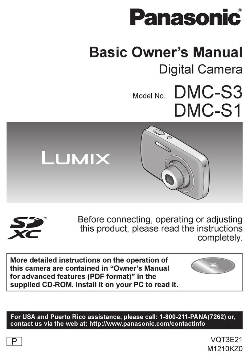 Panasonic Lumix DMC-S1 Installation and service instructions Panasonic Lumix DMC-S1 Installation and service instructions
