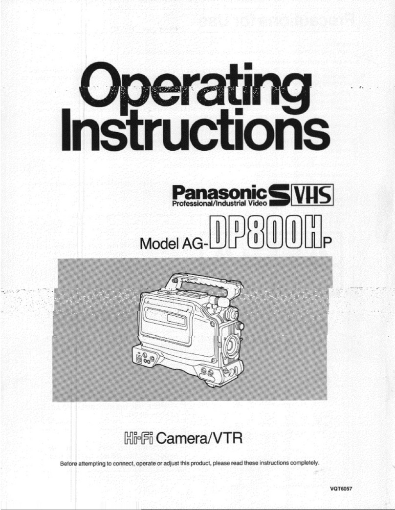 Panasonic AG-DP800HP User manual