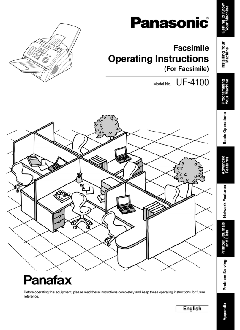 Panasonic Panafax UF-4100 User manual
