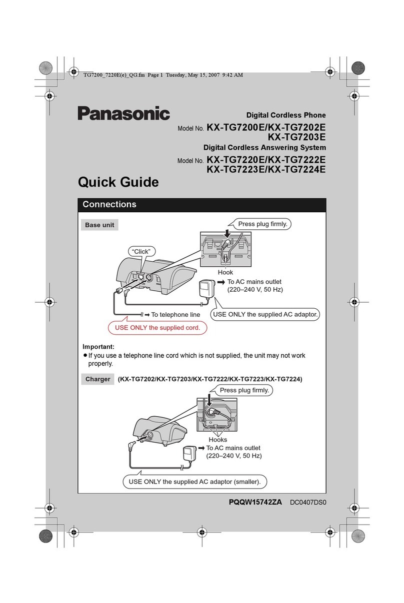 Panasonic KX-TG7200E User manual