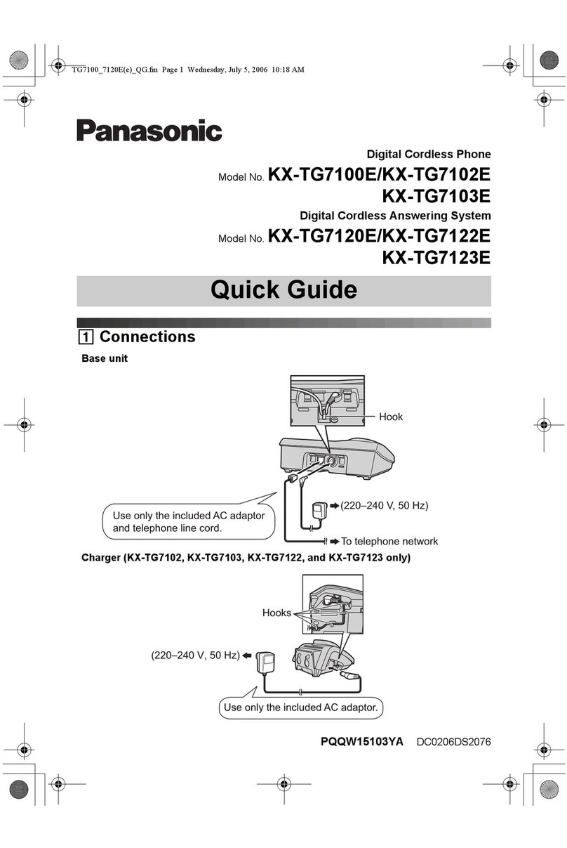 Panasonic KX-TG7100E quick guide