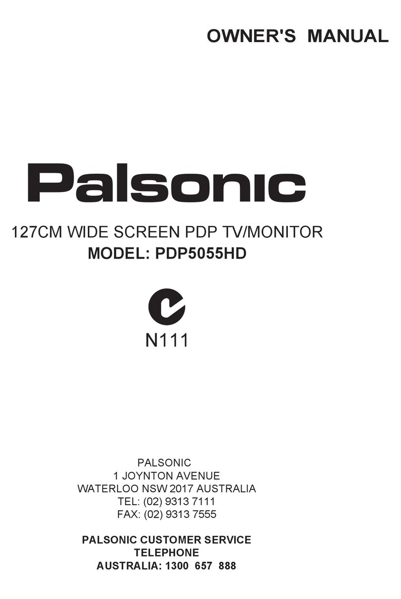 Palsonic PDP5055HD User manual Palsonic PDP5055HD User manual