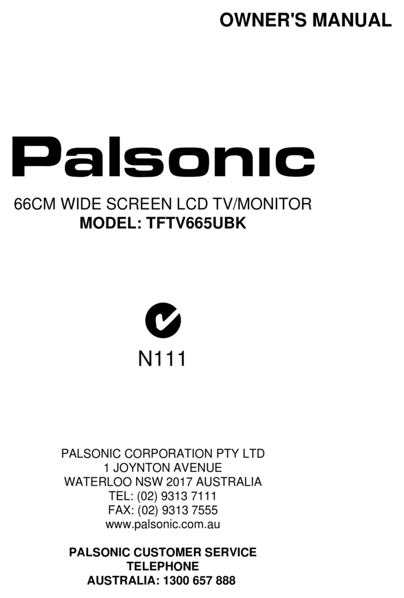 Palsonic TFTV665UBK User manual