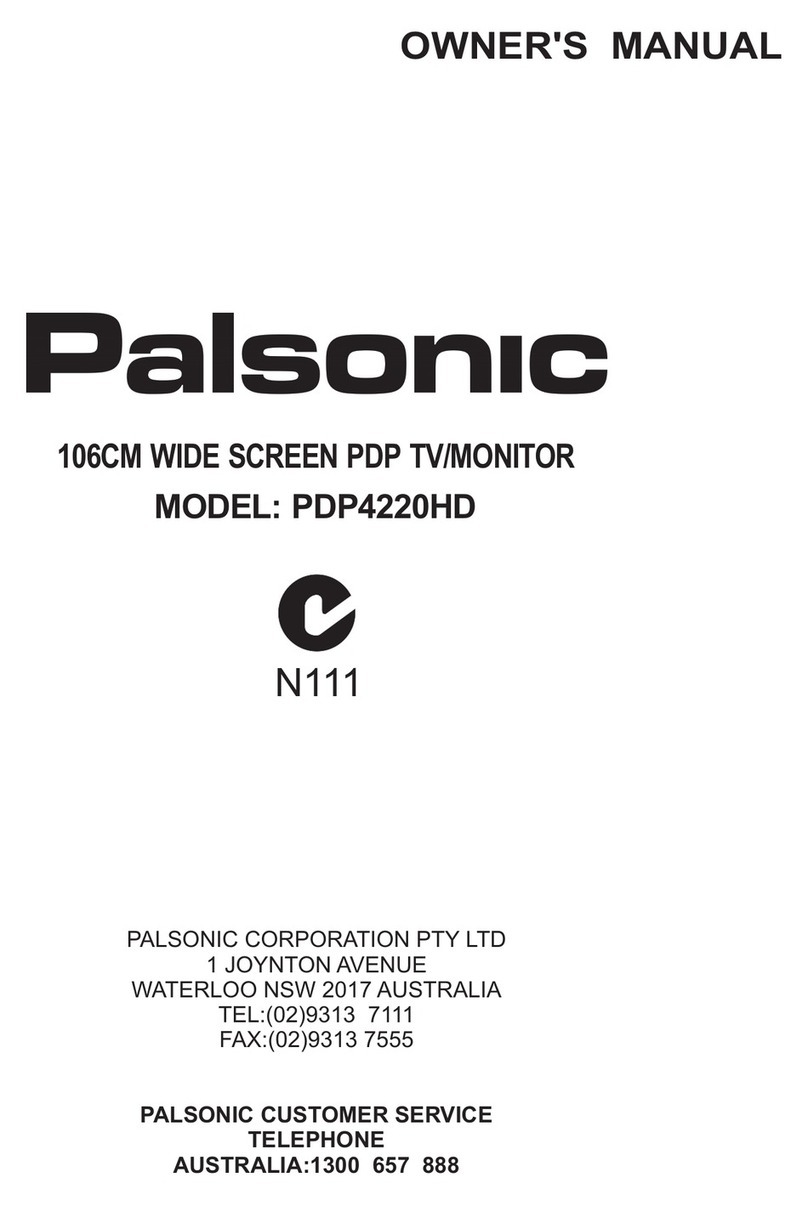 Palsonic PDP4220HD owner's manual