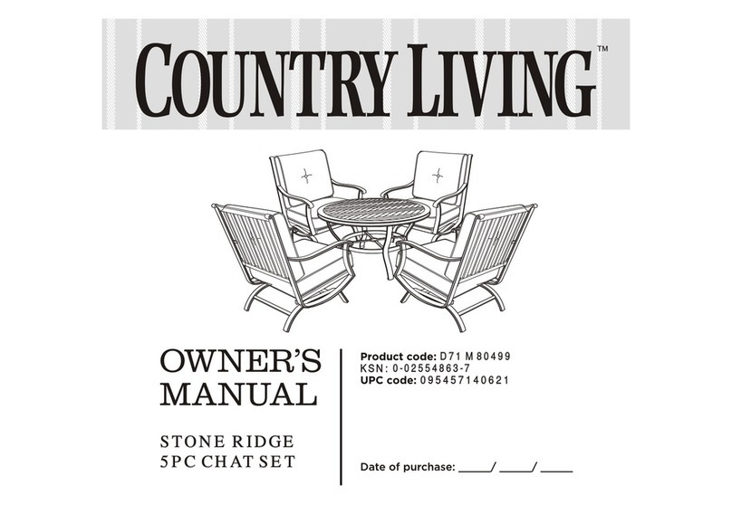 Country Living D71 M80499 owner's manual