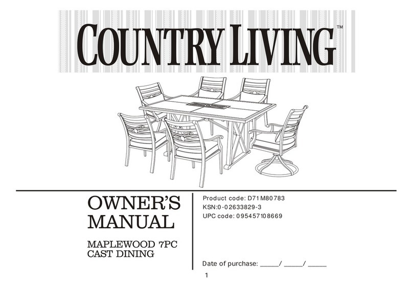 Country Living D71 M80783 owner's manual