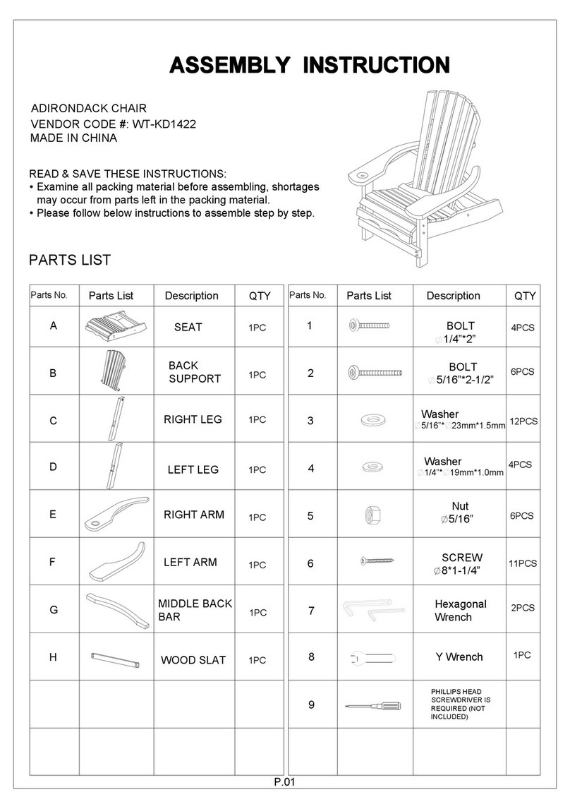 Country Living WT-KD1422N Assembly instruction