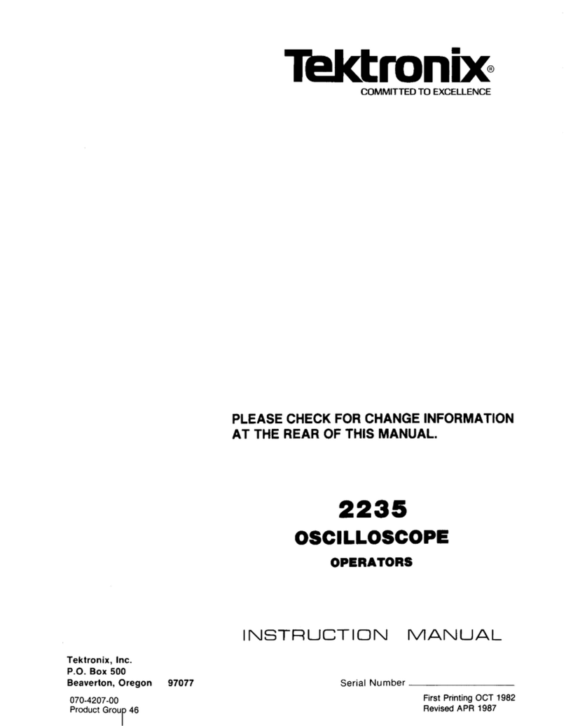 Tektronix 2235 instruction manual