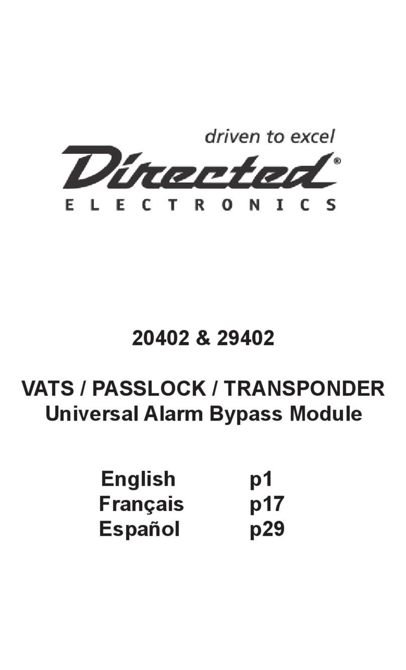 Directed Electronics 20402 User manual
