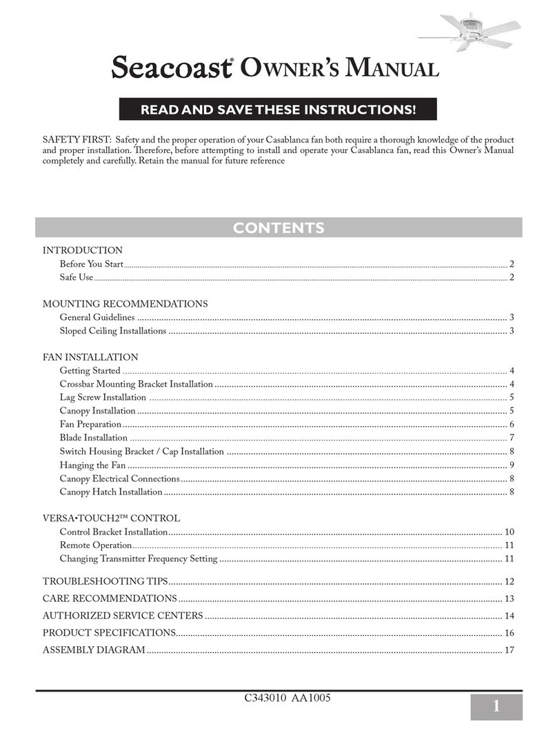 Casablanca Seacoast User manual