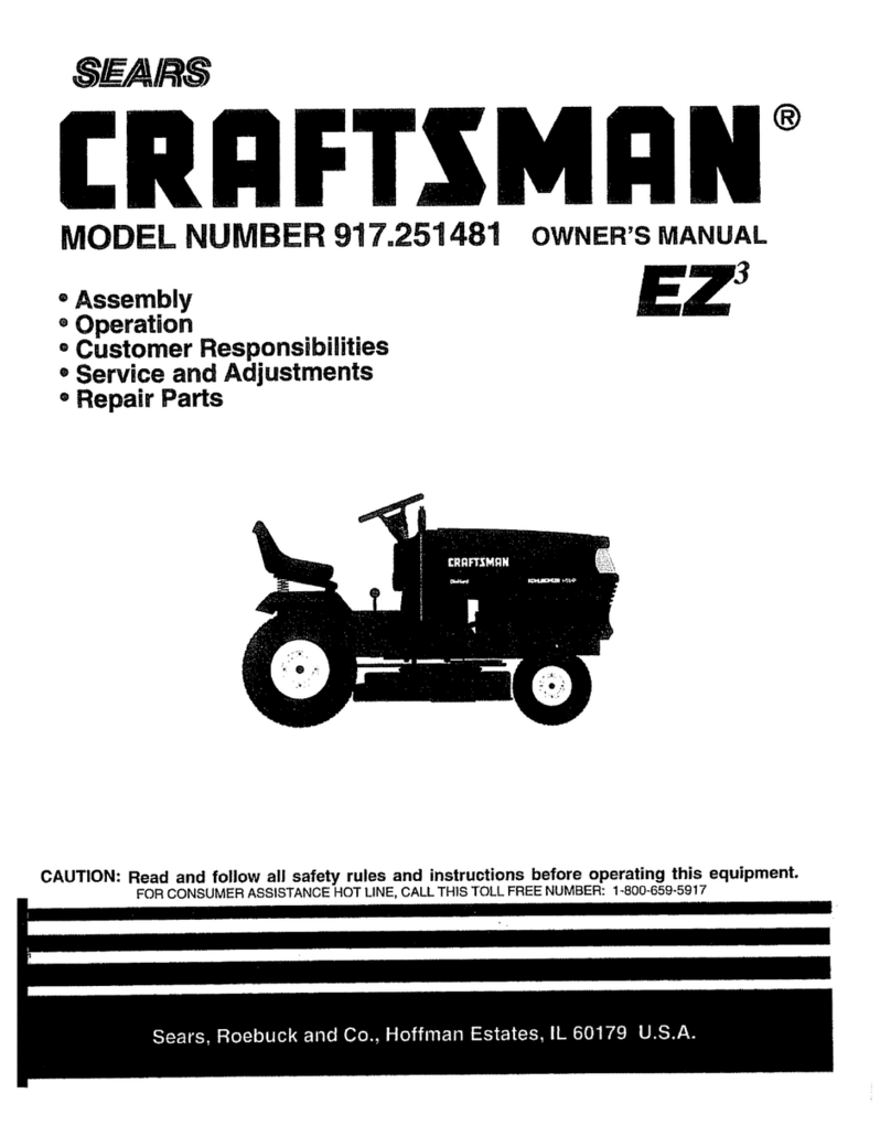 Craftsman EZ3 917.251481 User manual