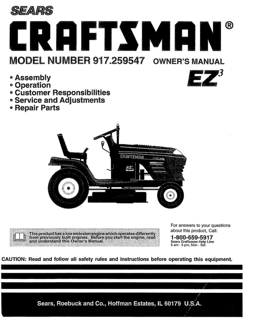 Craftsman 917.259547 User manual
