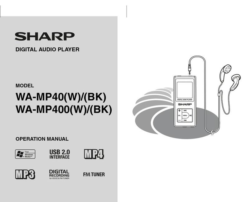 Sharp WA-MP40W User manual Sharp WA-MP40W User manual