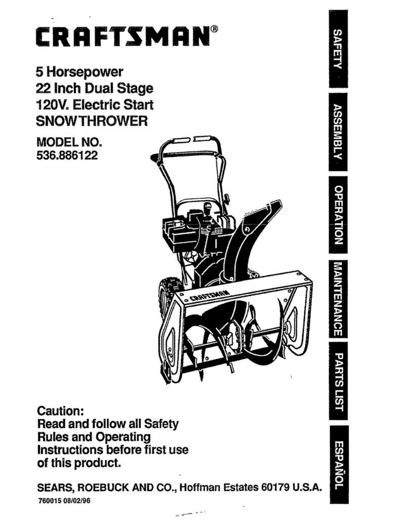 Craftsman 536.886122 operating instructions