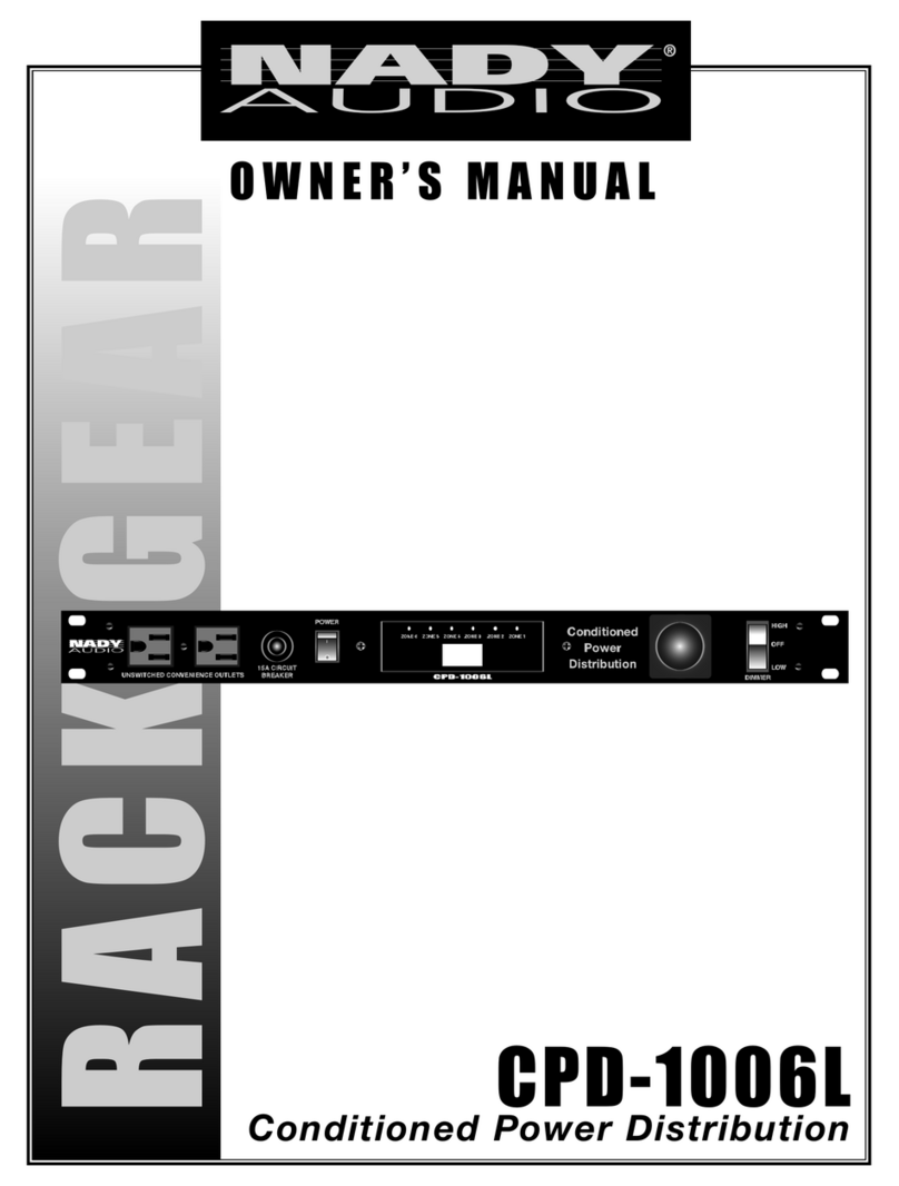 Nady Systems CPD-1006L owner's manual