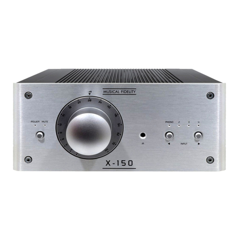 Musical Fidelity X-150 User manual