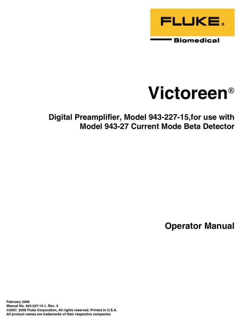 Fluke Victoreen 943-227-15 User manual