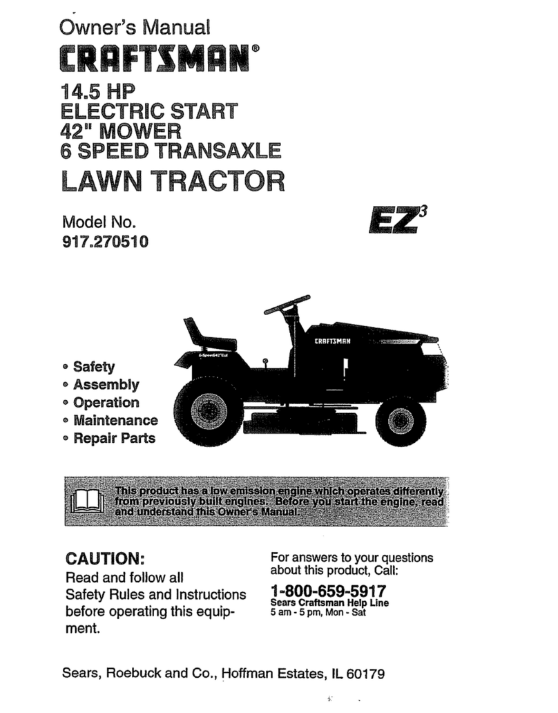 Craftsman 917.270510 User manual