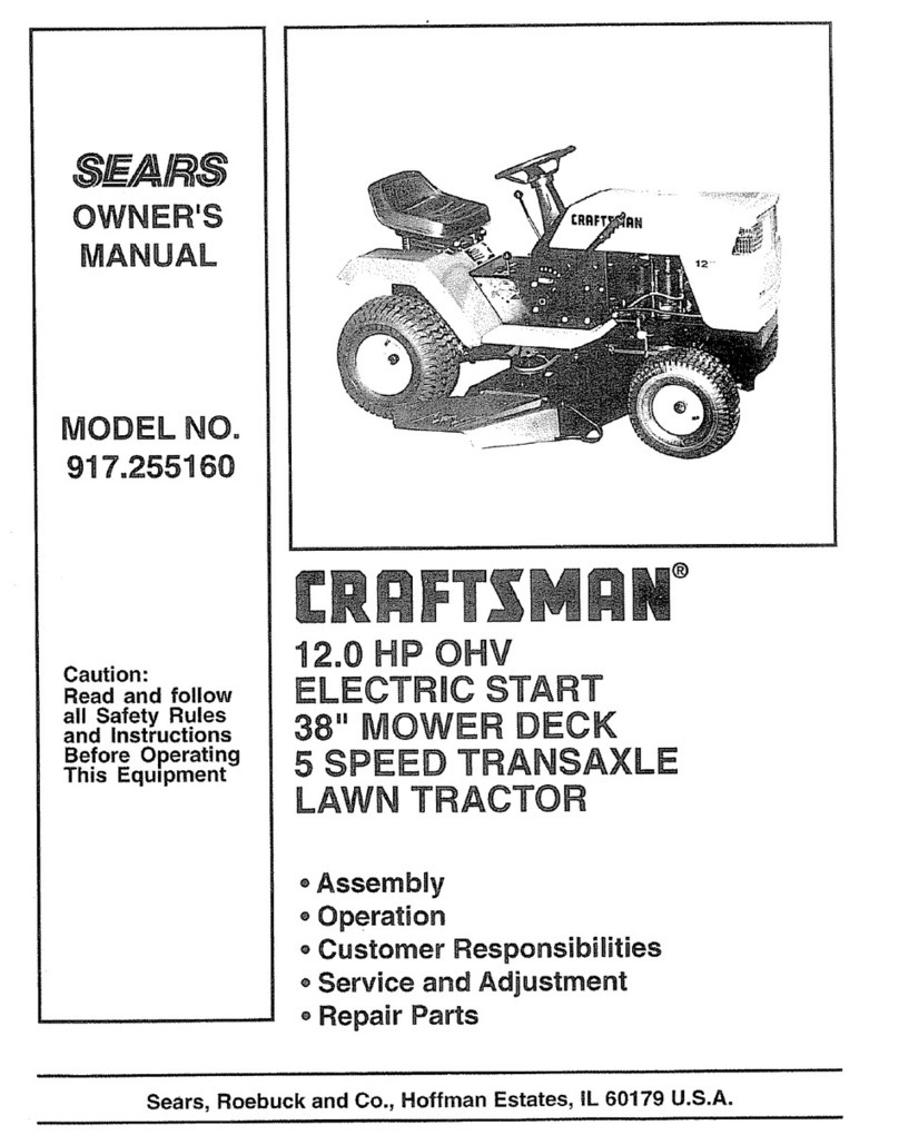 Craftsman 917.255160 owner's manual