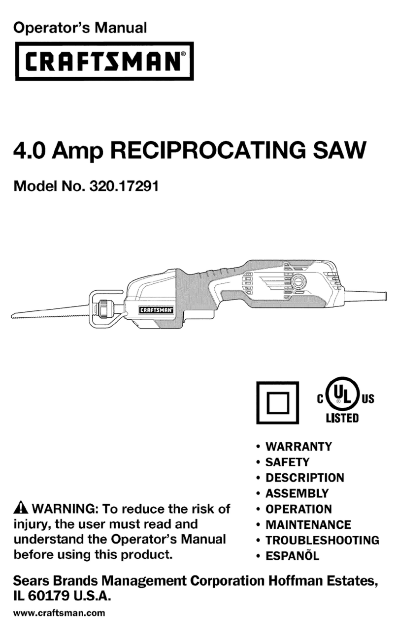 Craftsman 320.17291 Operator's manual