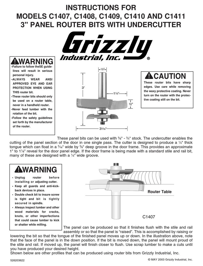 Grizzly C1407 instructions