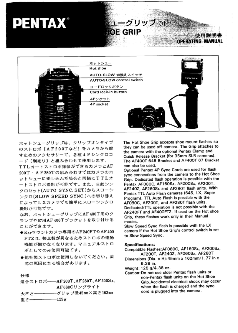 Pentax Hot Shoe Grip User manual