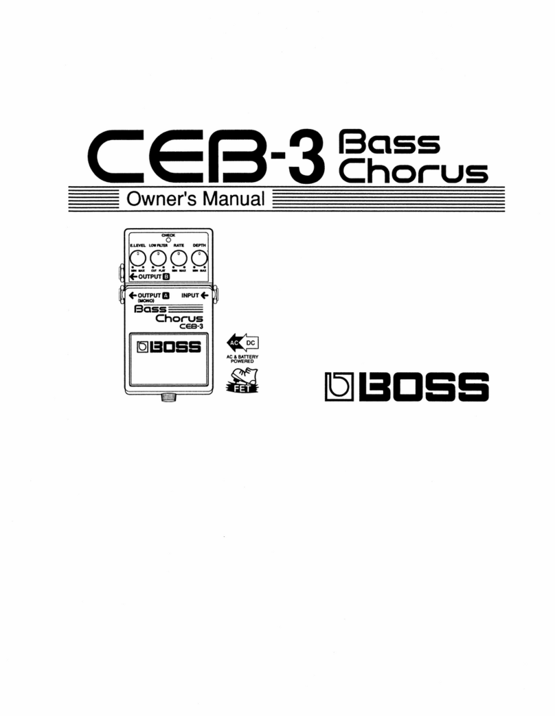 BOSSCO CEB-3 Bass Chorus User manual