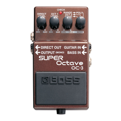 BOSSCO OC-3 Super Octave owner's manual