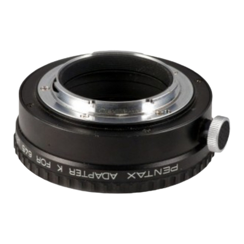 Pentax Adapter K for 645 Lenses User manual