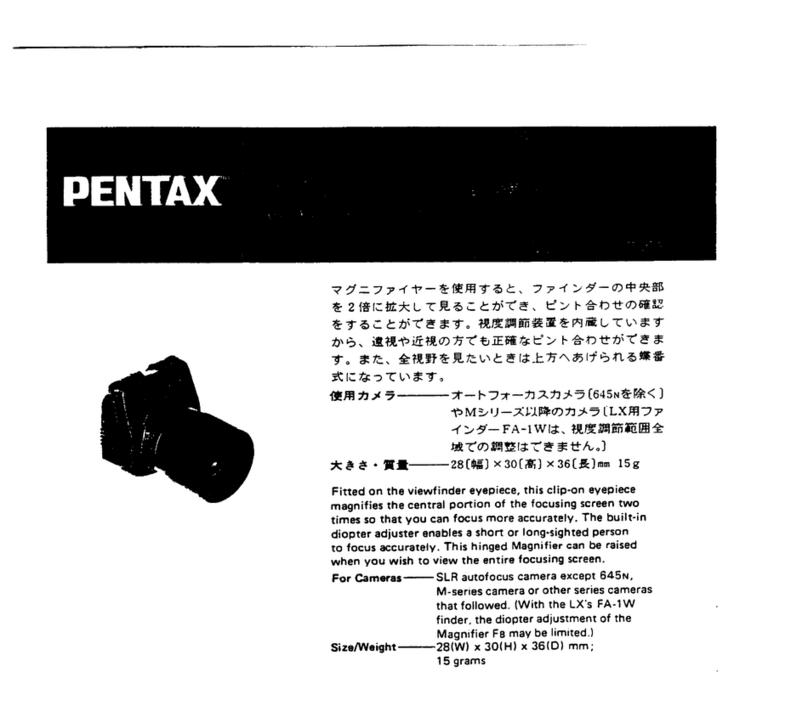 Pentax Magnifier FB User manual