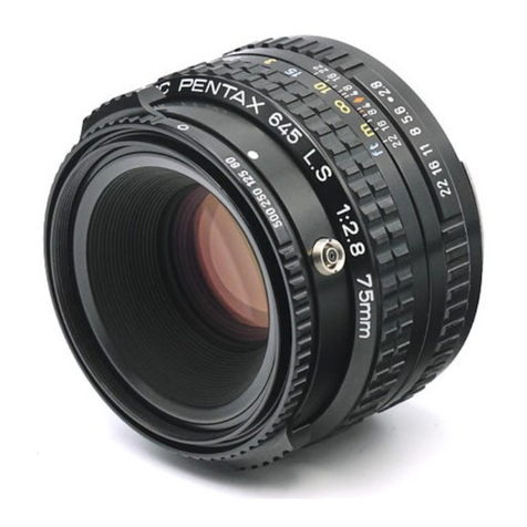 Pentax SMC 645 LS 75mm f/2.8 User manual
