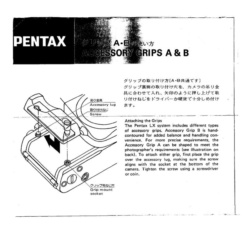 Pentax Accessory Grips A & B User manual