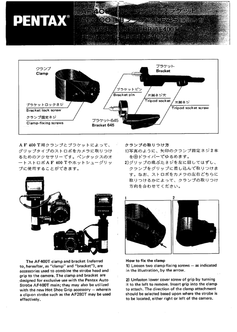 Pentax Bracket 645 User manual