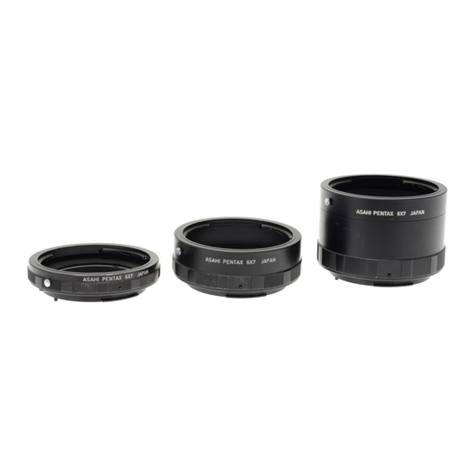 Pentax 6x7 Extension Tubes User manual