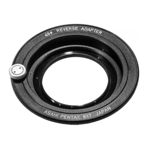 Pentax 6x7 Reverse Adapter 49mm & 67mm User manual