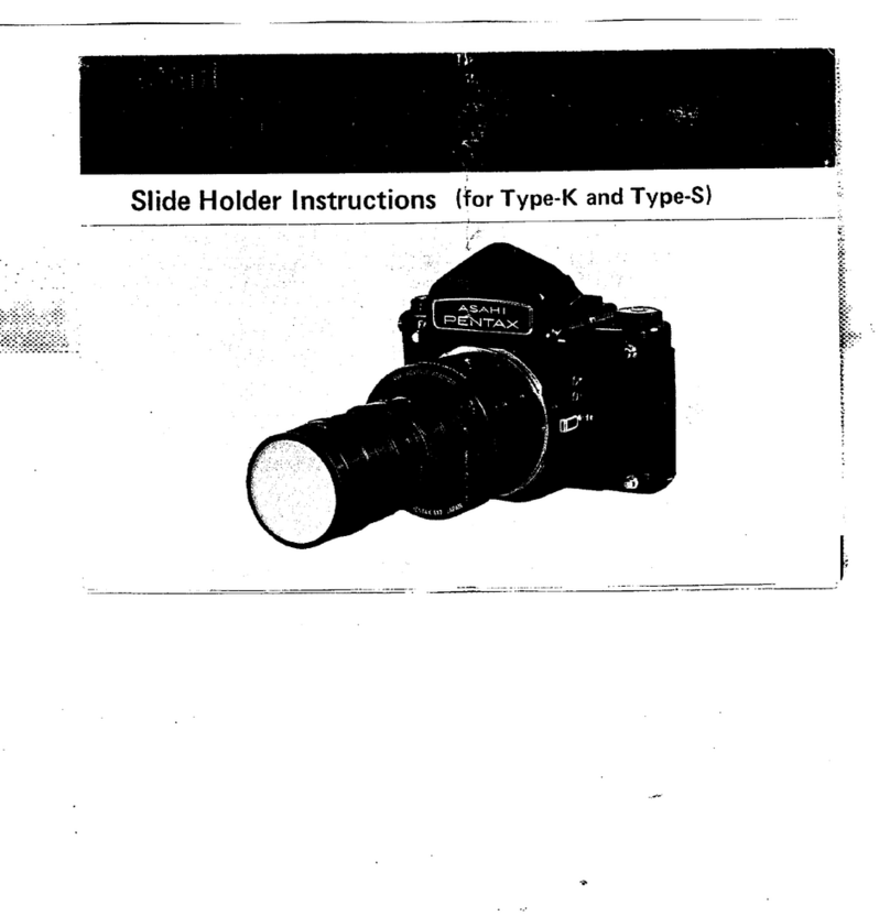 Pentax 6x7 Slide Holder for Type K & S User manual