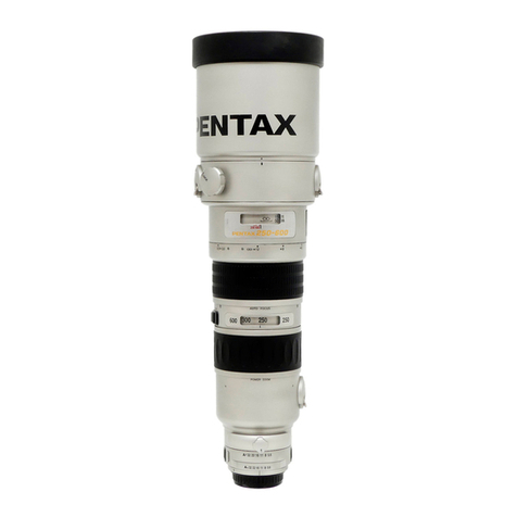 Pentax SMC F 600mm f/4 ED (IF User manual Pentax SMC F 600mm f/4 ED (IF User manual