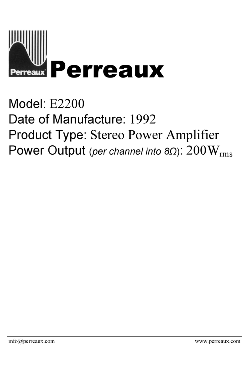 Perreaux E2200 User manual