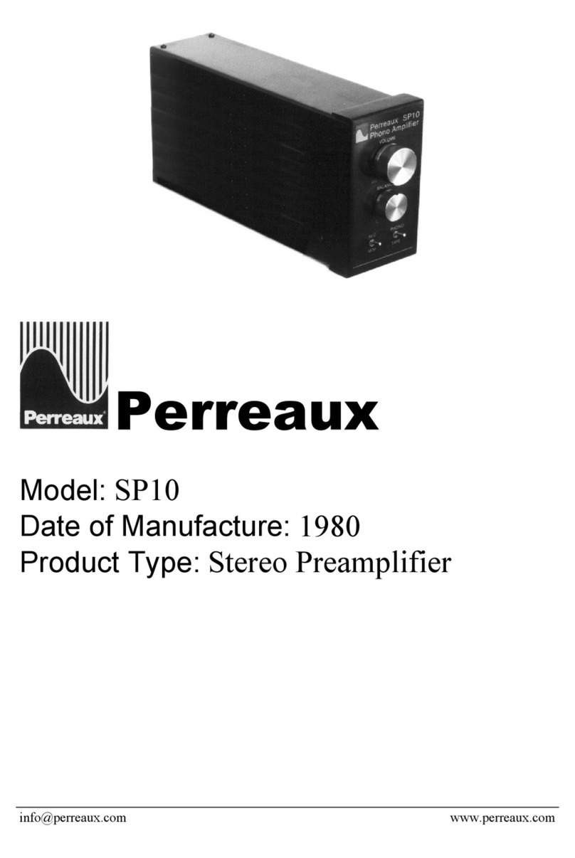 Perreaux SP10 User manual