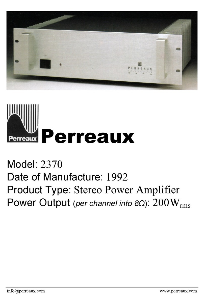 Perreaux 2370 User manual