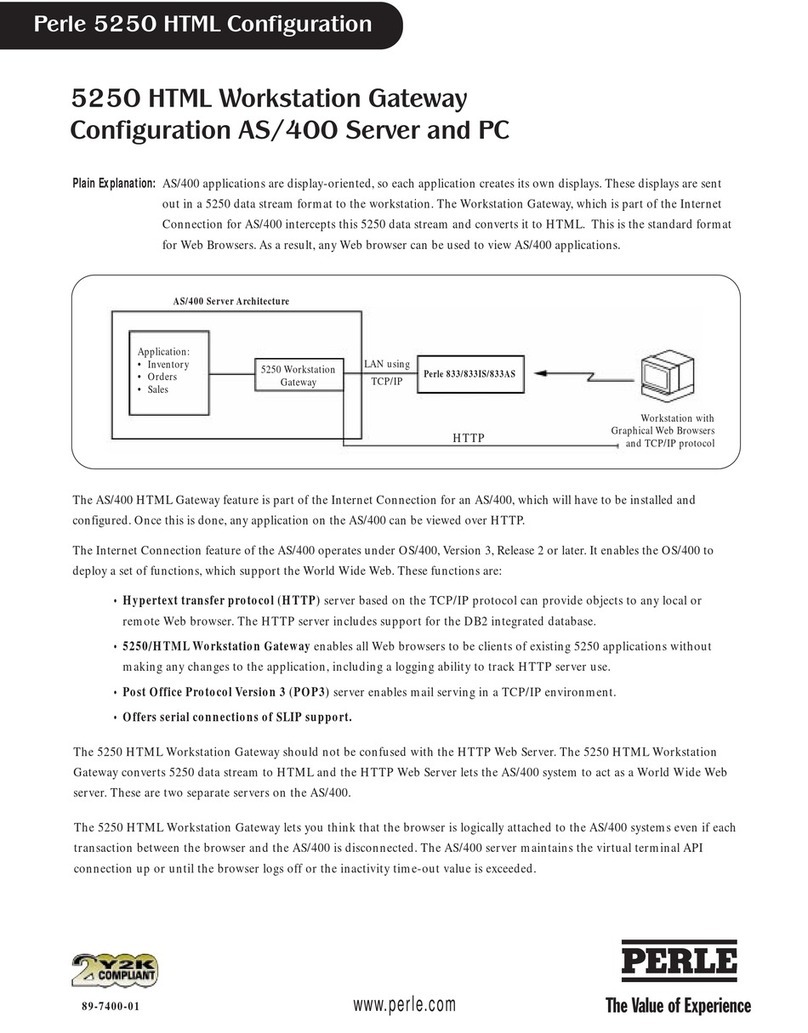 Perle 5250 Configuration guide