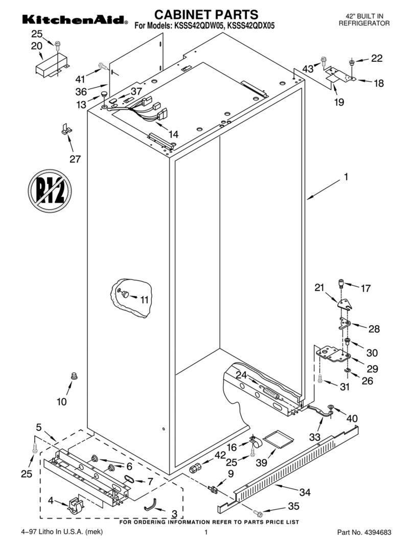 KitchenAid KSSS42QDW05 User manual KitchenAid KSSS42QDW05 User manual
