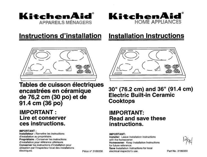 KitchenAid KECC501BAL0 User manual